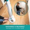 Kenmore SM2060 S200 Series Steam Mop for Floor Cleaning with Easy Scrubber & 2pcs Washable Pads, 2 Modes, Quick-Heating, Lightweight for Hardwood and Tile Kenmore SM2060 S200 Series Steam Mop for Floor Cleaning with Easy Scrubber & 2pcs Washable Pads, 2 Modes, Quick-Heating, Lightweight for Hardwood and Tile