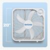 Hurricane 5 Pack Floor Box Fan, 3 Speed Powerful & Quiet Cooling, Classic, 20"