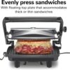 Hamilton Beach Panini Press, Sandwich Maker & Electric Indoor Grill | Floating Hinge Evenly Cooks Any Sandwich | Locking Lid | PFAS-Free Non-Stick 8" x 10" Grids | Chrome Hamilton Beach Panini Press, Sandwich Maker & Electric Indoor Grill | Floating Hinge Evenly Cooks Any Sandwich | Locking Lid | PFAS-Free Non-Stick 8" x 10" Grids | Chrome