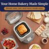 Elite Gourmet EBM8103SS Bread Maker, 3 Sizes, 19 Functions, Stainless Steel | Programmable 2 Lb Automatically Bakes Gluten-Free, White, Wheat, Rye, French and More Loaf Types at Home