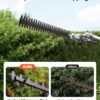 VEVOR Gas Hedge Trimmer, 2 Cycle Gas Power Handheld Hedge Trimmer, 5-in-1 63cc Cordless Weed Eater with Protective Gear Set, Includes Hedge and String Trimmer, Brush Cutter(3T & 40T Blades), Pole Saw