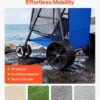 VEVOR Beach Cart, 165LBS Load Capacity, Portable Folding Beach Wagon Dolly with 10" Solid Wheel for Sand, Insulated Cooler Bag, Large Mesh Bag&Umbrella Holder for Outdoor Camping Fishing