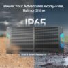 Renogy 100 Watt Solar Panel, N-Type 100W Portable Solar Panels w/Kickstands, Foladable 25% High Efficiency Solar Charger for Power Station, USB-A&Type-C Output, for Camping, RV, SUV, Off-Grid Outdoor