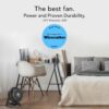 Vornado 630 Mid-Size Whole Room Air Circulator, 3-Speed, Floor Fan for Bedroom, Office, Home, Adjustable Tilt Head, 9 in, Quiet Cooling, Large Electric Fan, Black