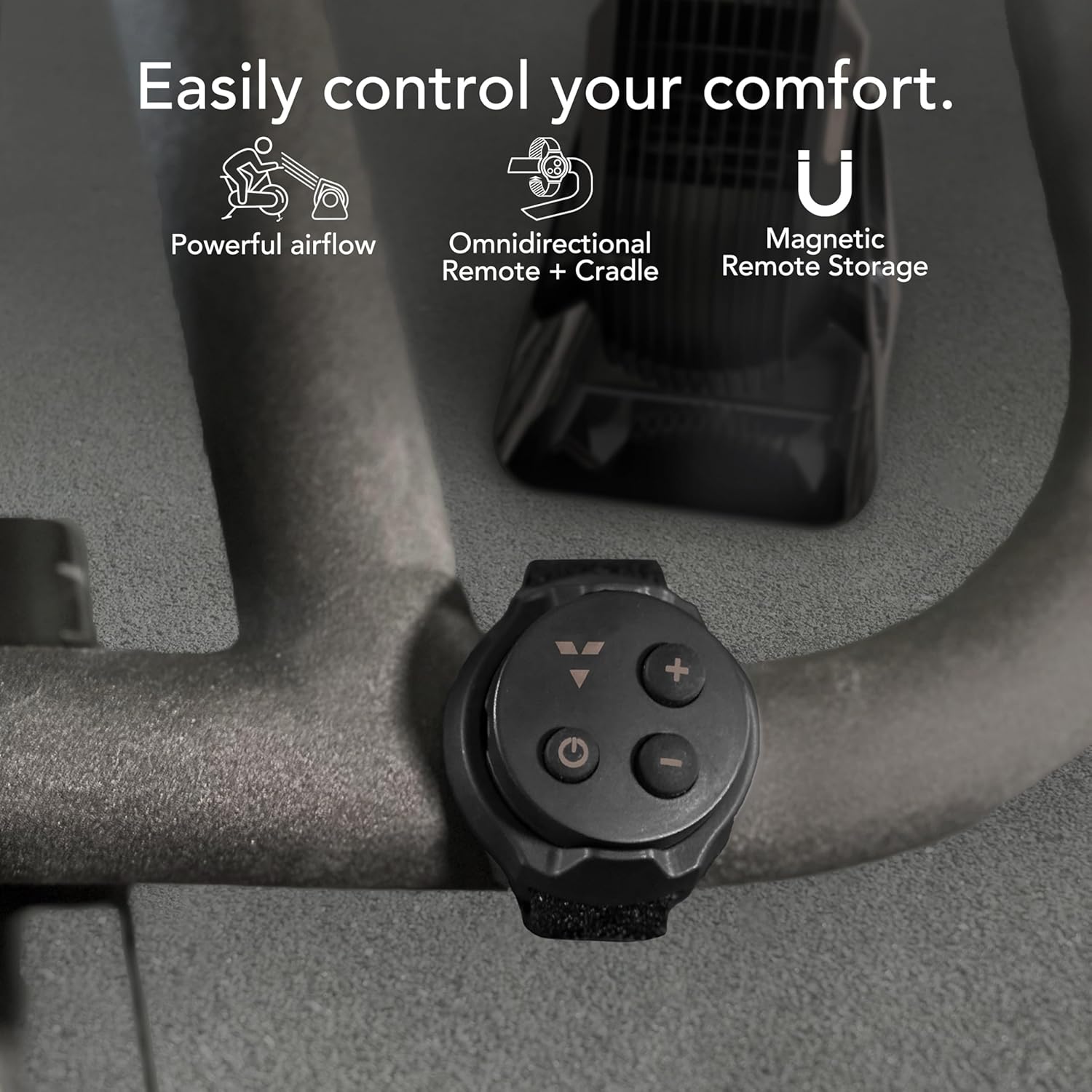 Vornado FLY MAX High Velocity Floor Fan, 4 Speed Settings, 180° Adjustable Tilt, Remote Control, 2300 FPM, Powerful Airflow, Fitness Cooling for Gym, Workout, and Training, Black Vornado FLY MAX High Velocity Floor Fan, 4 Speed Settings, 180° Adjustable Tilt, Remote Control, 2300 FPM, Powerful Airflow, Fitness Cooling for Gym, Workout, and Training, Black - Image 4