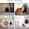 EyeVac Home Touchless Vacuum Automatic Dustpan - Great for Sweeping Pet Hair Food Dirt Kitchen - Ultra Fast & Powerful, No More Bending Down, Bagless, Corded, Automatic Sensors, 1000 Watt (Silver)
