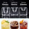 EUHOMY Ice Cube Maker Machine Countertop, 2 Ways to Add Water, 45Lbs/Day 24 Pcs Ready in 13 Mins, Auto-Cleaning Portable Compact, with Ice Scoop & Basket, Perfect for Home/Kitchen/Office/Bar (Silver) EUHOMY Ice Cube Maker Machine Countertop, 2 Ways to Add Water, 45Lbs/Day 24 Pcs Ready in 13 Mins, Auto-Cleaning Portable Compact, with Ice Scoop & Basket, Perfect for Home/Kitchen/Office/Bar (Silver)