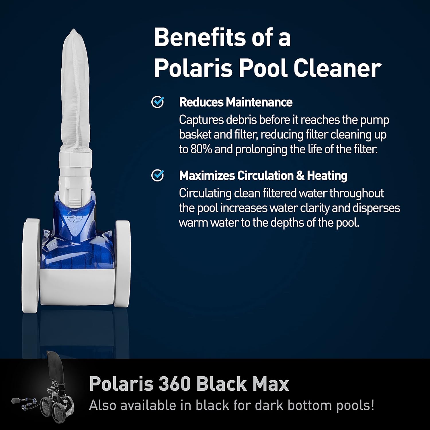 Polaris Vac-Sweep 360 Pressure-Side Cleaner for In-Ground Pools with a Dedicated Return Line Polaris Vac-Sweep 360 Pressure-Side Cleaner for In-Ground Pools with a Dedicated Return Line - Image 6