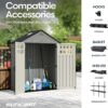 Suncast Everett 6x3 ft Vertical Storage Shed - Resin Outdoor Garden Shed with Floor, Windows, Skylight & Lockable Double Doors. Slim Yard Storage for Utility Tools & Backyard Equipment Suncast Everett 6x3 ft Vertical Storage Shed - Resin Outdoor Garden Shed with Floor, Windows, Skylight & Lockable Double Doors. Slim Yard Storage for Utility Tools & Backyard Equipment