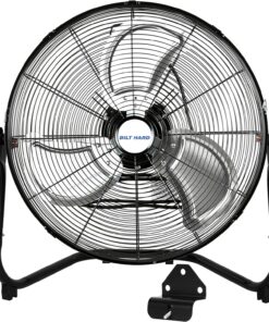 BILT HARD 4650 CFM 20" High Velocity Floor Fan, 3-Speed Heavy Duty Metal Fan with Wall-Mounting System, Industrial Shop Fan for Commercial, Garage, and Greenhouse