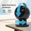 IRIS USA WOOZOO Air Circulator Fan with Remote, Oscillating Table Fan, 8 Speeds, 82ft Max Air Distance, 65° Tilt, Ultra Quiet DC Motor, Small Desk Fan for Bedroom, Office, Dorm, Black IRIS USA WOOZOO Air Circulator Fan with Remote, Oscillating Table Fan, 8 Speeds, 82ft Max Air Distance, 65° Tilt, Ultra Quiet DC Motor, Small Desk Fan for Bedroom, Office, Dorm, Black