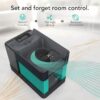 Vornado EV3 Whole Room Evaporative Humidifier, 1.5 gal Capacity, Electronic Humidistat, Top Fill, 54-Hour Run Time, 10 Speed Settings, Energy Efficient, 2 Antimicrobial Wicks, Easy To Clean, Black