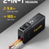 Fanttik A10 Pro 2-in-1 Digital Laser Tape Measure with HD IPS Color Display, 165Ft Rechargeable Laser Measurement Tool & 9.8Ft Measuring Tape, 6 Units Selectable, for Distance/Area/Volume