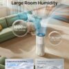 DREO Smart Evaporative Humidifier for Large Room up to 1000ft², 10L Tank | 800ml/h High Output Air Humidifiers for Bedroom, 50H Runtime with Precise Humidification for Plants, Home, Office, White