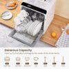 HAVA Countertop Dishwasher, 6 Programs Portable Dishwasher with Water Tank | No Hookup Needed, 167 °F High-Temperature Washing, Baby Care & Hot Air Drying Function for Homes, Apartments and RVs
