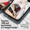 CHI Mini Steam Iron for Clothes, Sewing, Crafting and Travel, Titanium Ceramic Soleplate, Portable, 1000W, 3-Way Auto Shutoff, XL 10' Cord, Vacation Essentials