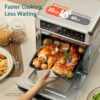 Cosori Air Fryer Oven, 13QT, 11-in-1, Rotisserie, Max 450°F, 6 Accessories | Small Footprint, Dual Heating Elements, Two-Level Cooking, 40% Faster Cooking, Dishwasher-Safe Removable Accessories