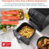Cosori 12-in-1 Air Fryer 5.8QT, Toast, Bake, Nutrition Facts for 100+ In-App Recipes, AdaptIQ Tech Fast Cook, for Main & Side Dishes, Snacks, Leftovers, Detachable Square Basket, Dishwasher Safe