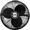 Air King 18-Inch 1/6 HP Industrial Grade High Velocity Multi Mount Fan with 3-Speeds, Pivoting Fan Head, Durable Powder-Coated Steel Blades and Guards, for Industrial & Commercial Spaces, 9318, Black