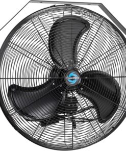 Tornado 24" High Velocity Metal Wall Mount Fan – IPX4 Water-Resistant & Outdoor Rated, 3-Speed, 7700 CFM, UL Safety Listed, Ideal for Commercial, Industrial, Residential, and Greenhouse Environments