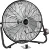 Lasko 20" Black High Velocity Wall Mount Fan with Pivoting Head - 3 Speeds, Ideal Wall Mount Fan or Floor Fans for Home, Garage, Attic, 2264QM