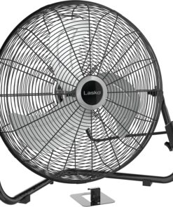 Lasko 20" Black High Velocity Wall Mount Fan with Pivoting Head - 3 Speeds, Ideal Wall Mount Fan or Floor Fans for Home, Garage, Attic, 2264QM