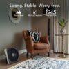 Vornado Model 80X High Velocity Box Fan with Kick Stand, Digital Display, Removable Grille, Variable Speed Control, 1-12 Hour Timer, Powerful Floor Fan for Bedroom, Targeted Cooling Fan, Cool Gray