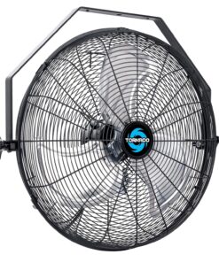 Tornado - 18 Inch High Velocity Industrial Wall Fan with TEAO Enclosure Motor - 4000 CFM - 3 Speed - 6.5 FT Cord - Industrial, Commercial, Residential Use - UL Safety Listed