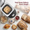 Elite Gourmet Programmable Bread Maker, 2 Lb, 3 Sizes, 19 Presets, Black | Features Gluten-Free, Dough and Jam Presets Plus a Delay Timer