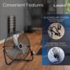 Lasko 20" Black High Velocity Wall Mount Fan with Pivoting Head - 3 Speeds, Ideal Wall Mount Fan or Floor Fans for Home, Garage, Attic, 2264QM Lasko 20" Black High Velocity Wall Mount Fan with Pivoting Head - 3 Speeds, Ideal Wall Mount Fan or Floor Fans for Home, Garage, Attic, 2264QM