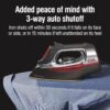 CHI Steam Iron for Clothes with Vertical Steam Burst, Professional Grade, Titanium Ceramic Soleplate, 400+ Steam Holes, 1700 Watts, 3-Way Auto Shutoff, 8' Cord CHI Steam Iron for Clothes with Vertical Steam Burst, Professional Grade, Titanium Ceramic Soleplate, 400+ Steam Holes, 1700 Watts, 3-Way Auto Shutoff, 8' Cord
