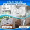 Comfort Zone 9-Inch Smart WiFi Twin Window Fan – 3-Speed Dual Blade Fan with App & Voice Control, Reversible Exhaust, Cooling & Circulate Modes, Expandable 23.5" to 37", Bug Screen