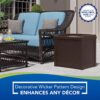 Suncast Small Outdoor Storage Box - 22 Gallon Java Resin Outdoor Deck Box, Flat-Lid Bench Seating, Patio Storage Bin Container for Organizing Tools, Cushions for Porch, Deck, Pool, & Garden Suncast Small Outdoor Storage Box - 22 Gallon Java Resin Outdoor Deck Box, Flat-Lid Bench Seating, Patio Storage Bin Container for Organizing Tools, Cushions for Porch, Deck, Pool, & Garden