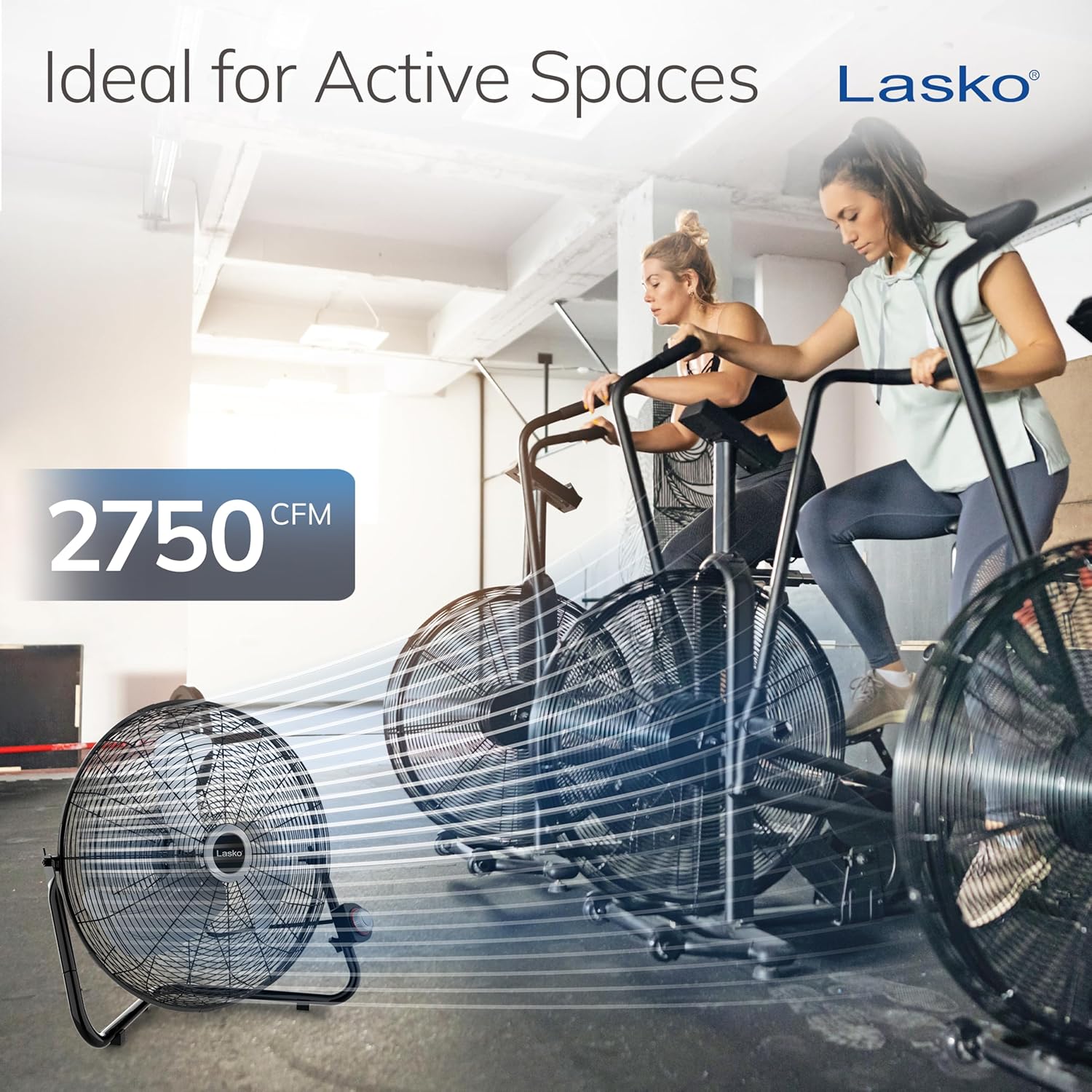 Lasko 20" Black High Velocity Wall Mount Fan with Pivoting Head - 3 Speeds, Ideal Wall Mount Fan or Floor Fans for Home, Garage, Attic, 2264QM Lasko 20" Black High Velocity Wall Mount Fan with Pivoting Head - 3 Speeds, Ideal Wall Mount Fan or Floor Fans for Home, Garage, Attic, 2264QM - Image 4