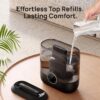 DREO 6L Smart Humidifiers for Bedroom, Large Room, 60H Runtime, Quiet 28dB | Top Fill Supersized Cool Mist Humidifier for Plants, Indoor, Home, Night Light, App/Touch/Voice Control, Black