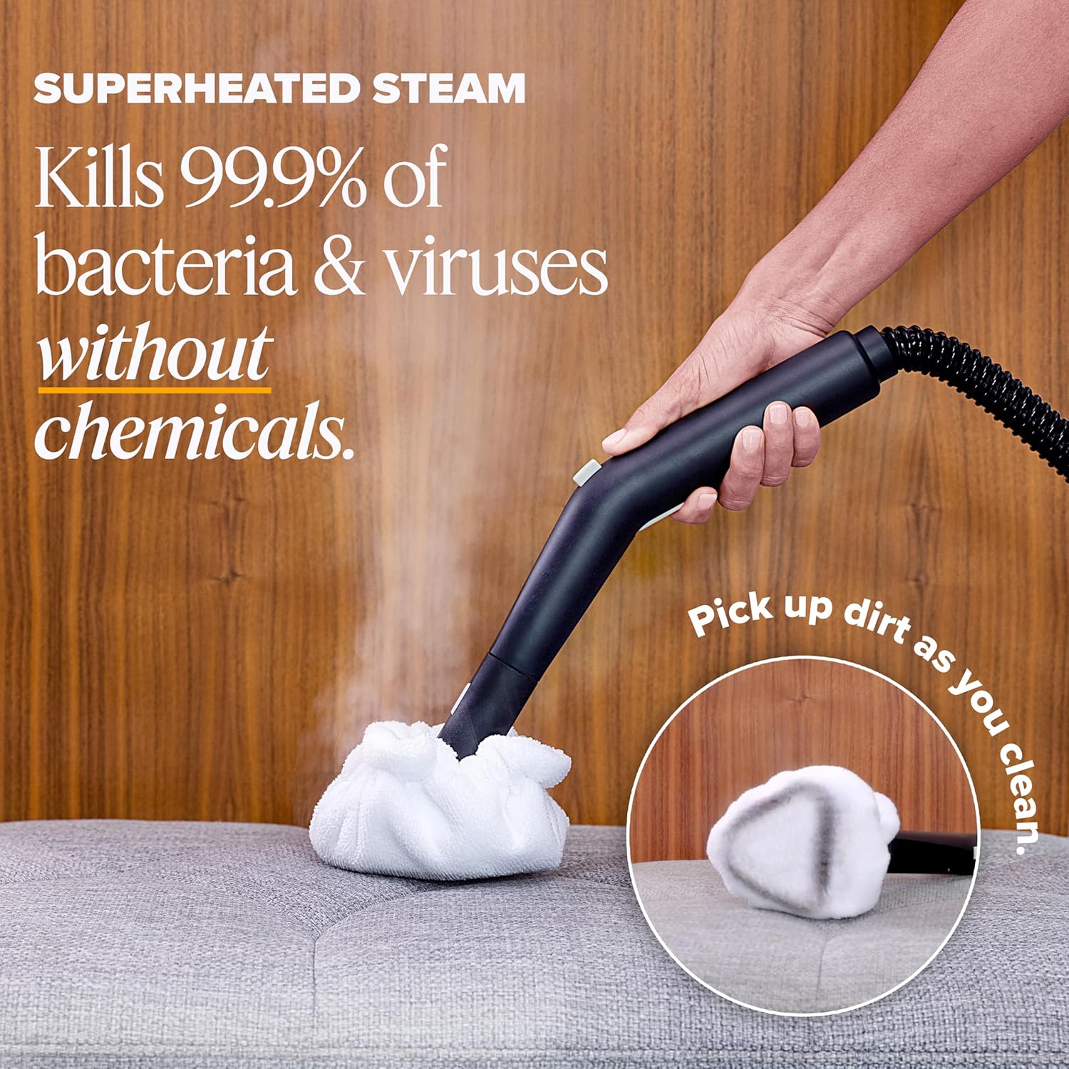 Dupray Neat Steam Cleaner, Multipurpose Steamer for Floors, Grout & Upholstery, Chemical-Free Cleaning, Long Run Time, 40-Piece Accessory Kit *Kills 99.9% of Bacteria & Viruses Dupray Neat Steam Cleaner, Multipurpose Steamer for Floors, Grout & Upholstery, Chemical-Free Cleaning, Long Run Time, 40-Piece Accessory Kit *Kills 99.9% of Bacteria & Viruses - Image 3
