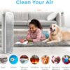 Pure Enrichment PureZone Elite True HEPA Large Room Tower Air Purifier with Air Quality Monitor, 4 Stage Filtration and UV-C Light, Helps Destroy Bacteria, Smoke, Pollen & Dust (White)
