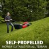 PowerSmart 21" Self-Propelled Gas Lawn Mower | 170cc OHV Engine | Rear-Wheel Drive for Slopes | 3-in-1 Bag, Mulch & Discharge | 6 Cutting Heights | Durable Steel Deck| Rear-Wheel Drive | Medium Yard