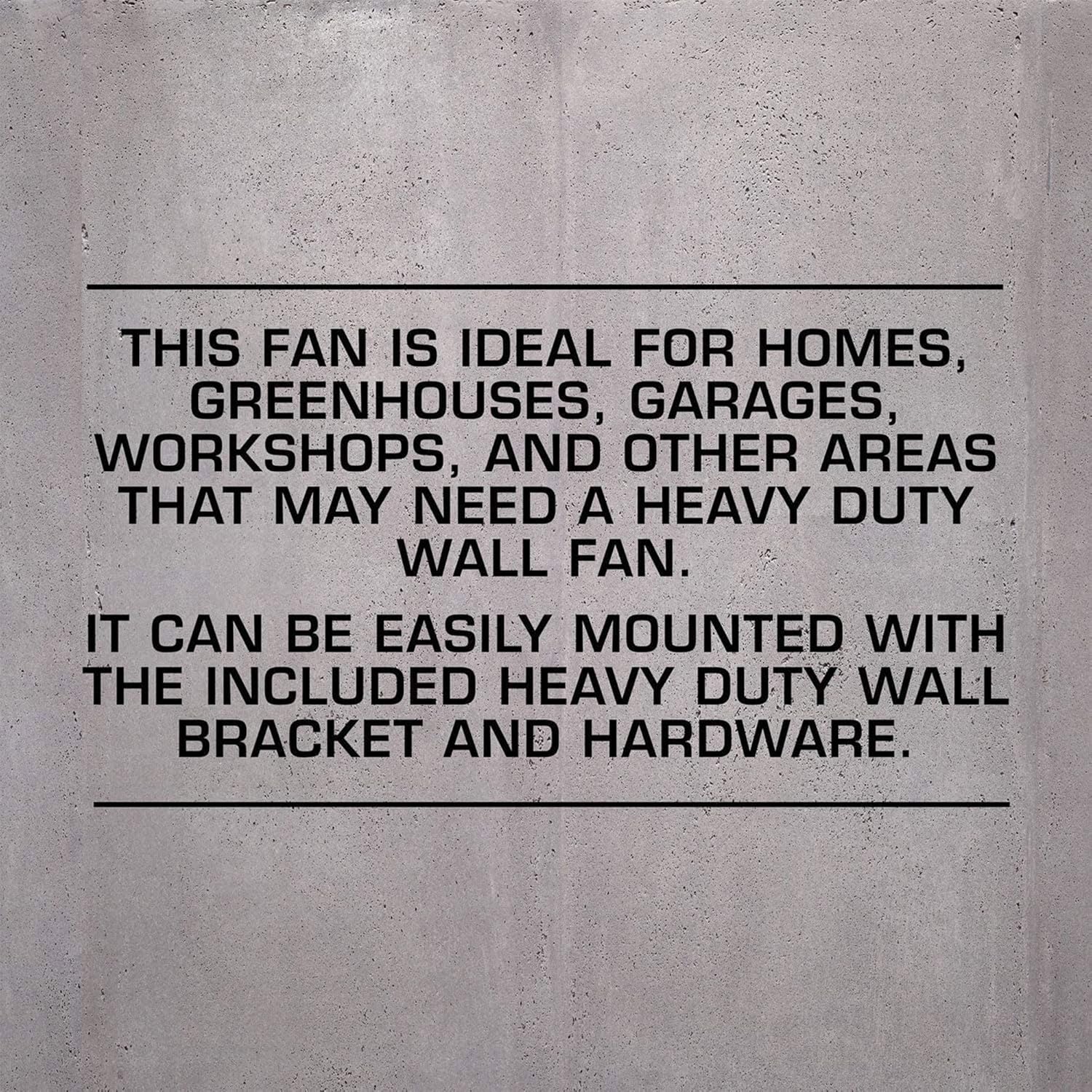 Hurricane Pro High Velocity Oscillating Metal Wall Mount Fan w/ 3 Speeds, Black, 20" - Corded Electric Air Cooling Unit w/ Powerful 4500 CFM Airflow for Home, Garage, Gym, Workshop & Greenhouse Hurricane Pro High Velocity Oscillating Metal Wall Mount Fan w/ 3 Speeds, Black, 20" - Corded Electric Air Cooling Unit w/ Powerful 4500 CFM Airflow for Home, Garage, Gym, Workshop & Greenhouse - Image 5