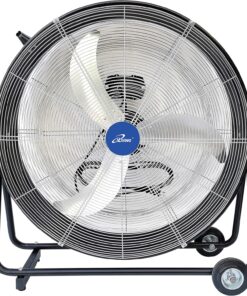 iLIVING 30 Inches High Velocity Drum Fan Industrial, Commercial, Air Circulator for Garage, Shop, Patio, Barn, Greenhouse, Speed Control 8300CFM, UL Listed,Black