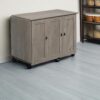 Sauder Craft Cart Storage Cabinet, Rolling Sewing Table with Expandable Top, Mystic Oak Sauder Craft Cart Storage Cabinet, Rolling Sewing Table with Expandable Top, Mystic Oak