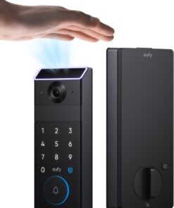 eufy Security Smart Lock FamiLock S3 with Palm Vein Recognition | Wi-Fi Deadbolt+2K HDR Doorbell Camera, BHMA Grade 1, Keyless Entry Door Lock for Front Door, 16GB Storage, No Monthly Fee