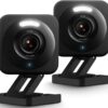 WYZE Cam v4 (Latest Model), 2.5K AI Security Camera, Indoor/Outdoor Cameras for Home Security, Baby Monitor & Pet Camera, Color Night Vision, No Subscription Required (2 Pack)