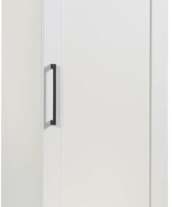 Sauder HomePlus Pantry Storage Cabinet, Soft White | Single Door, Adjustable Shelves, Kitchen Storage Cabinet