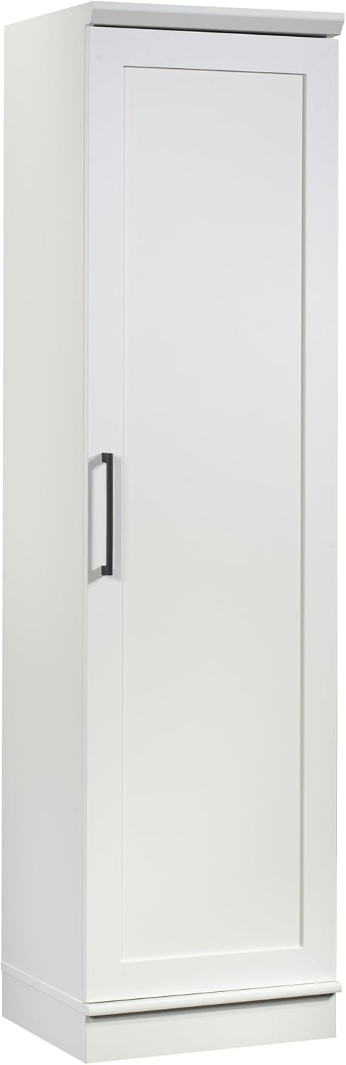 Sauder HomePlus Pantry Storage Cabinet, Soft White | Single Door, Adjustable Shelves, Kitchen Storage Cabinet Sauder HomePlus Pantry Storage Cabinet, Soft White | Single Door, Adjustable Shelves, Kitchen Storage Cabinet