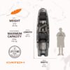 Pelican Catch Mode 110 Kayak with Transom Mount