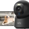 eufy Security 4K Indoor Camera E30, Pan and Tilt, AI Tracking, Pet Camera | Color Night Vision, Baby/Nanny Monitor with Two-Way Audio, AI Human/Pet Detection, Works with HomeKit, No Monthly Fee, Black