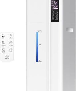 13L/3.43Gal Humidifier Large Room, 800ft² Coverage, 100H Runtime, Auto Humidity Control, Top Fill, Humidifiers for Bedroom, 35dB Quiet, Sleep Mode, Aroma Diffuser, 24H Timer, Auto Shut-off Protection