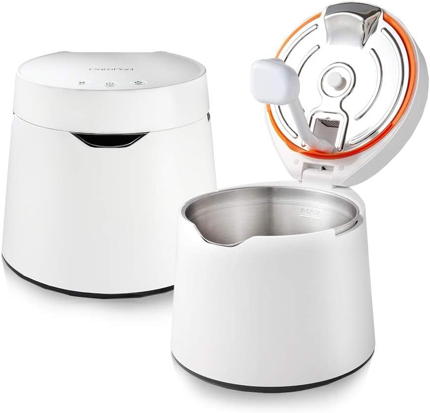 Carepod One Stainless Steel Humidifier for Large Room, Quiet & Safe for Baby, Only 3 Washable Parts & Easy to Clean, Ultrasonic Cool Mist Humidifiers for Bedroom, Filter-Free, Lasts 30Hrs (1Gal/4L) Carepod One Stainless Steel Humidifier for Large Room, Quiet & Safe for Baby, Only 3 Washable Parts & Easy to Clean, Ultrasonic Cool Mist Humidifiers for Bedroom, Filter-Free, Lasts 30Hrs (1Gal/4L)