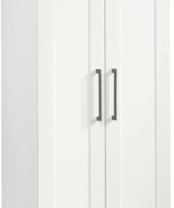 Sauder HomePlus Storage Cabinet/ Pantry cabinets, Soft White finish